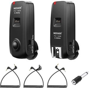 Neewer® - FC-16 Multi-Channel 2.4GHz 3-in-1 Remote Flash Trigger voor Studio Flash met Remote Shutter Release voor Canon Rebel - T4i T3i T3 XS T2i T1i Xsi EOS 1100D 1000D 700D 650D 600D 550D 450D 100D - EOS OS 1D Markering IV 1D Mark III