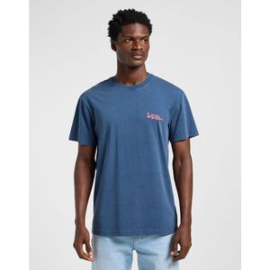 Lee 112364530 Relaxed Fit T-shirt Met Korte Mouwen Blauw XL Man