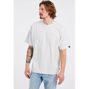 Protest Prtmatteo - T shirt Heren - Korte mouwen - Ronde hals – White Melange