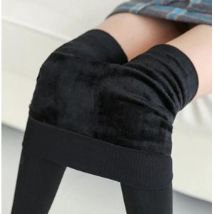 Winter Fleece gevoerde Leggings Hoge Taille Slim - M