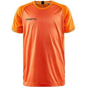 Craft Progress 2.0 Graphic Shirt Korte Mouw Kinderen - Oranje / Zwart | Maat: 134/140