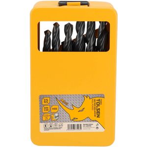 Tolsen Bitset Borenset 25-delig - 25x Boren - 1 mm t/m 13 mm - voor Metaal