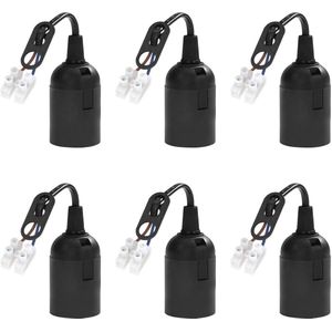 E27 lamphouder met kabel - Geschikt voor LED, Halogeen en Spaarlampen - Renovatiefitting tot 60W