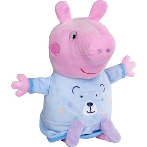 Peppa Pig Good Night - Blauw - Pluche - Alle leeftijden - 2-in-1 met slaapliedje en nachtlicht - Knuffel