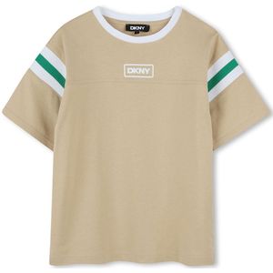 Dkny D62290 T-shirt Met Korte Mouwen Beige 6 Years Jongens,Meisjes