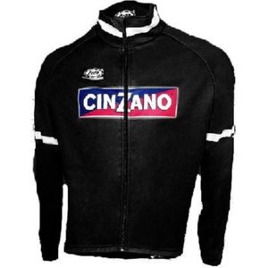 Cinzano fietsjack zwart winter - M