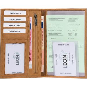 autopapieren mapje - leer - a5 map - autopapieren hoes - cadeau voor man - cadeau voor vrouw - kado man - kado vrouwen - kado mannen verjaardag - mannen cadeautjes - vrouwen cadeautjes - portefeuille heren - portefeuille dames kado - cadeau - 20 euro