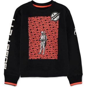 Disney Star Wars - The Mandalorian Boba Fett - Bounty Hunter Sweater/trui kinderen - Kids 146 - Zwart