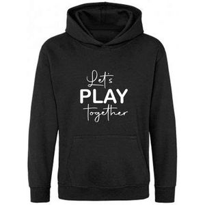 Be Friends Hoodie - Let's play together - Vrouwen - Zwart - Maat S