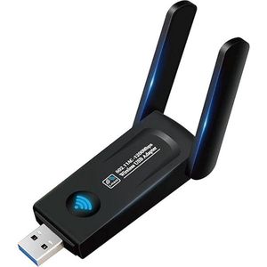 WiFi Adapter - Dual-Band - 1200 Mbps - Voor Desktop en Laptop
