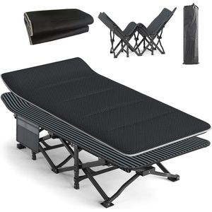 Inklapbaar Campingbed tot 200 kg | Comfortabel Veldbed voor Reizen