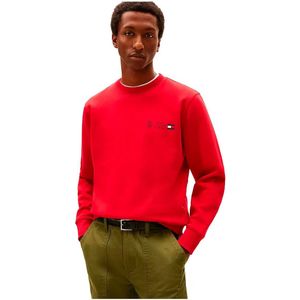 Tommy Hilfiger Small Crest Outline Sweatshirt Rood S Man