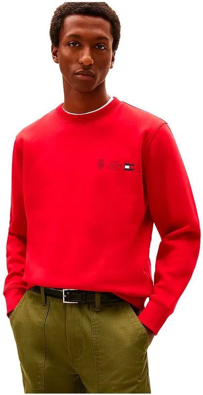 Tommy Hilfiger Small Crest Outline Sweatshirt Rood S Man