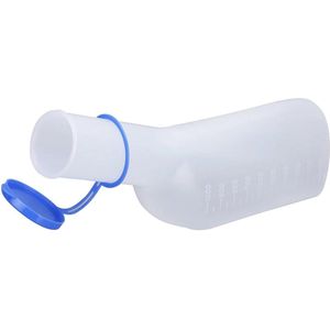 Draagbare Urinaal voor Mannen - Lekvrij en 1000 ml Capaciteit, Perfect voor Reizen en Noodgebruik