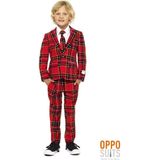 OppoSuits The Lumberjack - Jongens Kostuum - Rood - Kerst - Maat 122/128