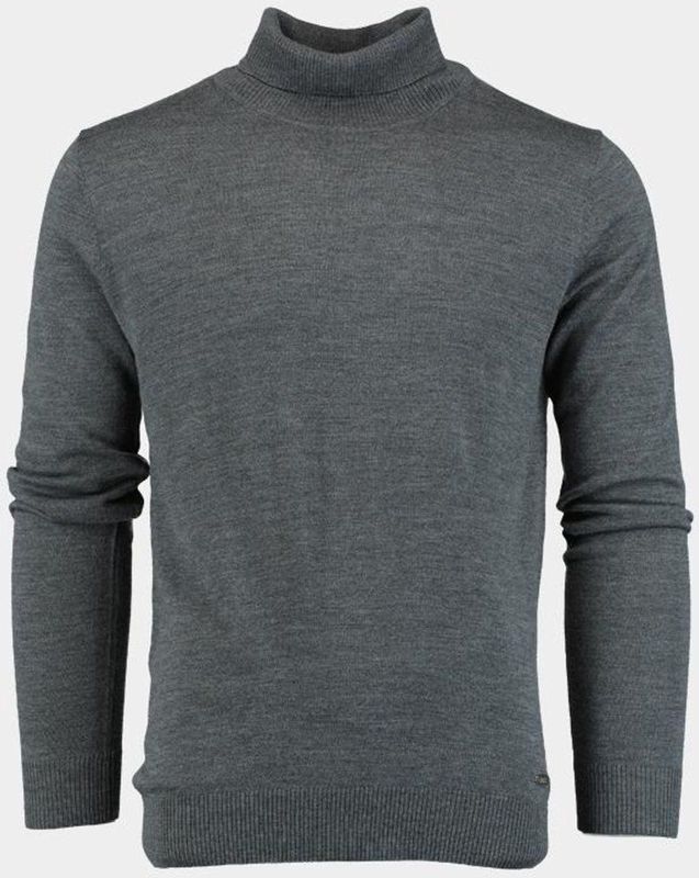 Bos - Niels - Coltrui - Grijs - Rollneck Pullover - 100% Merinowol