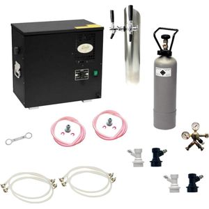 Bierwaterkoeler, AS-40, 2-kraans, Waterkoeler - Biertap, Beertender, Thuistap, Bierkoeler, NC Adapter