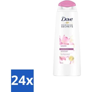 Dove Nourishing Secrets - Shampoo - Roze lotus & Rijstwater - 250 ml - Voordeelverpakking - 24 stuks