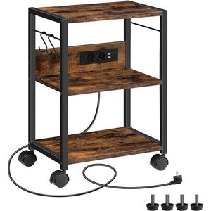Printertafel - Stevig en Ruimtebesparend - Ideaal voor Thuis en Kantoor - Met Opbergruimte en Wielen - Organiseer je Werkplek Efficiënt - Praktisch en Functioneel Design
