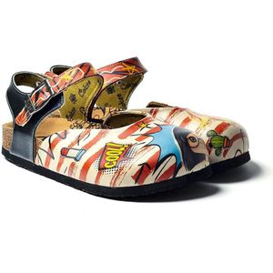 GOBY Clogs met Cool! Print – Handgemaakt – Premium Kwaliteit – Maat 41