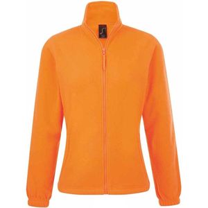 SOLS Dames/dames North Full Zip Fleece Jacket (Neon Oranje)