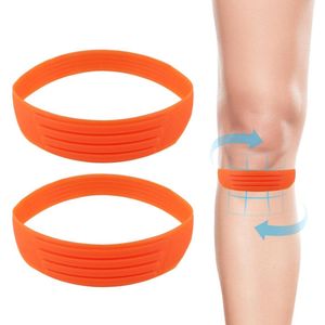 Allecto Plus - Patellapees Kniebanden - Flexibele Brace voor Basketbal en Hardlopen - 2 Stuks - Heren Dames - Oranje - Beschermt en Ondersteunt de Knie