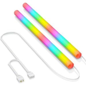 ARGB LED AIO-buishuls, 5V 3-pins 4-pins RGB LED AIO-buishuls, 360° panoramische zachte lichtwaterkoelbuis met programmeerbare 16,8 miljoen kleuren voor pc-waterkoelsysteem