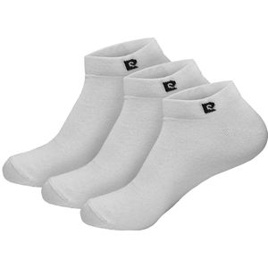 Pierre Cardin Sneaker Sokken - 3 Paar - Enkelsokken - Korte Sokken - Wit - Maat 43-46
