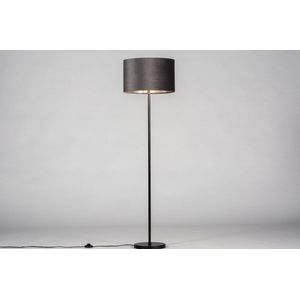 Lumidora Vloerlamp 30968 - REGINA - E27 - Zwart - Grijs - Zilver -oud zilver - Metaal - ⌀ 40 cm