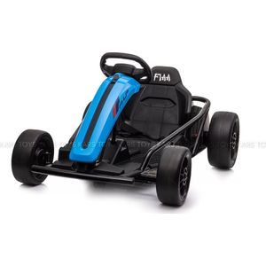 Kars Toys - Elektrische Drift Kart Basic - Blauw - GoKart - Drift Trike - 24V Accu