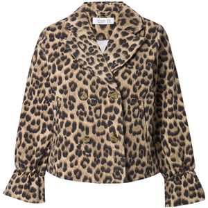 MIAMODA - Dames - Cabanjas luipaard dubbele rij - Champagnebeige - Maat 44