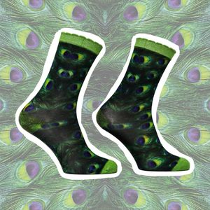 Sock My Feet - Sock my green peacock