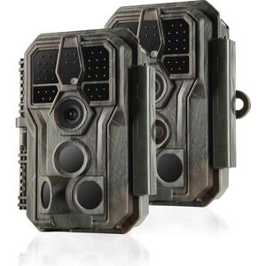 24MP 1296P Wildcamera met Nachtzicht en Bewegingsdetectie - IP66 Waterdicht, 2,4 inch LCD, 120° Groothoek voor Dierenobservatie en Huisveiligheid