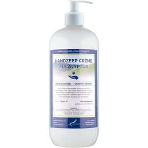 Handzeep Crème Eucalyptus 1 liter - met gratis pomp