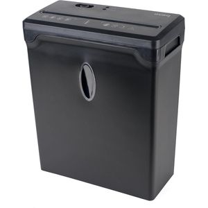 Papiervernietiger - tot 6 vellen - snippers - kruiskop - creditcard - inclusief prullenbak - 10L