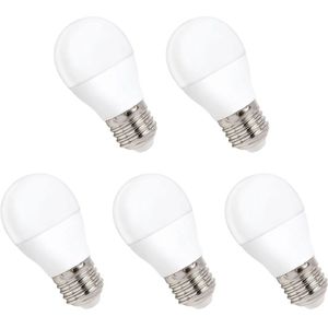 Spectrum - LED Kogellamp E27 - Neutraal Wit - 8W - 730 Lumen - 4000K - 5 stuks