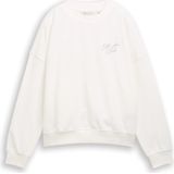 Tom Tailor Denim - Sweatshirt - Offwhite - Met Ribboorden