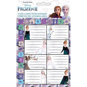 Disney Etiketten Frozen Ii Junior Papier Wit 8 Stuks