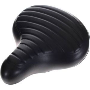 Selle Comfort Fietszadel Wave / Drifter – Zwart – Met Zwarte Hangveren