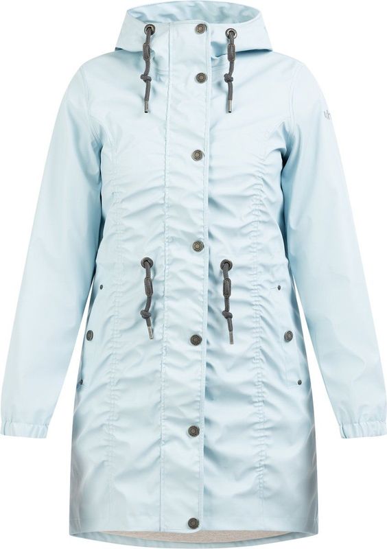 Usha - Functionele Mantel - Pastelblauw - Korte Pasvorm - Licht Gevoerd