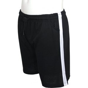 Comfortabele short voor de heren - zwart met witte streep - maat S (omtrek 76)