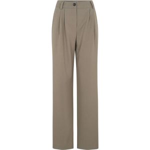 Beige pantalon Anker wide pants - Modstrom