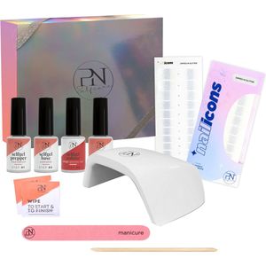 PN Selfcare - Gellak Cadeauset - Starterspakket Atomic Red - Incl LED Lamp - Valentijn Cadeautje voor haar - Gellak - Geschenkverpakking - PN Selfgel