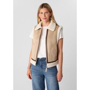 comma - Outdoor-Weste - Korte Vest - Imitatiesuède