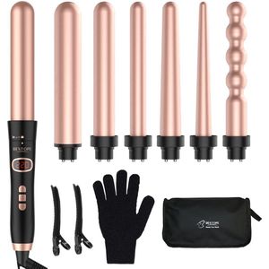 Bestope - 6 in 1 Krultang - Rosé Goud - Keramische Haarkruller - 13 tot 32mm