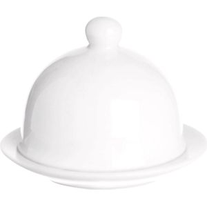 Witte Botervloot met Overtrek - 7,6 cm - Vaatwasmachinebestendig