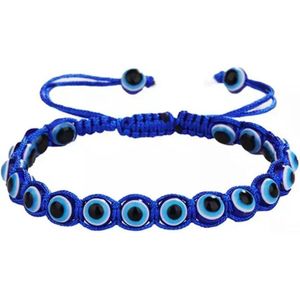 Akyol - Evileye – evil – eye – blauwe evileye – armband– unisex – geluk – bescherming – diepe blauw -boze oog ketting -turkse oog -nazar boncuk -cadeau voor vriendin-best friends armband -blauwe oog armband - nazar - boze oog armband