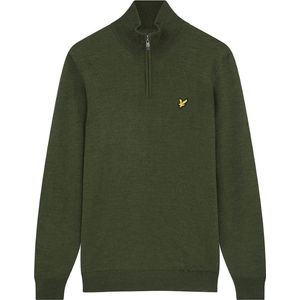 Lyle and Scott Golf Quarter Zip Pullover heren casual sweater midden grijs