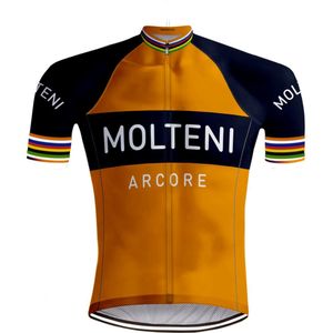 Retro Wielershirt Molteni Oranje - REDTED - XS