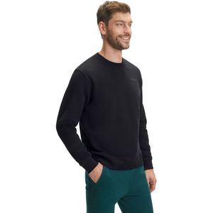 FALKE Basic Sweatshirt zacht comfortabel katoen sweater heren zwart - maat S